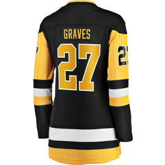 Ryan Graves Pittsburgh Penguins Fanatics Women's Home Breakaway Player Jersey - NHL Jerseys