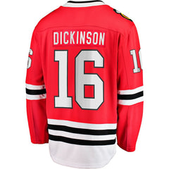 Jason Dickinson Chicago Blackhawks Fanatics Home Breakaway Jersey - NHL Jerseys