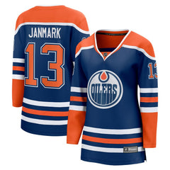 Mattias Janmark Edmonton Oilers Fanatics Women's Home Breakaway Player Jersey - NHL Jerseys