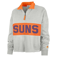 Heather Gray Phoenix Suns '47 Women's Breakthrough Remi Quarter-Zip Jacket | NBA