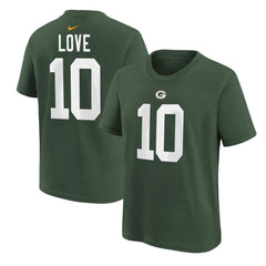 Green Bay Packers Jordan Love Preschool Player Name & Number T-Shirt | NFL New