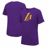 Purple Los Angeles Lakers Stadium Essentials Unisex Primary Logo T-Shirt | NBA