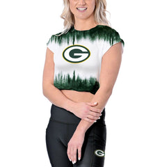 Green Bay Packers Certo Women's Cropped Framework T-Shirt | NFL Sale