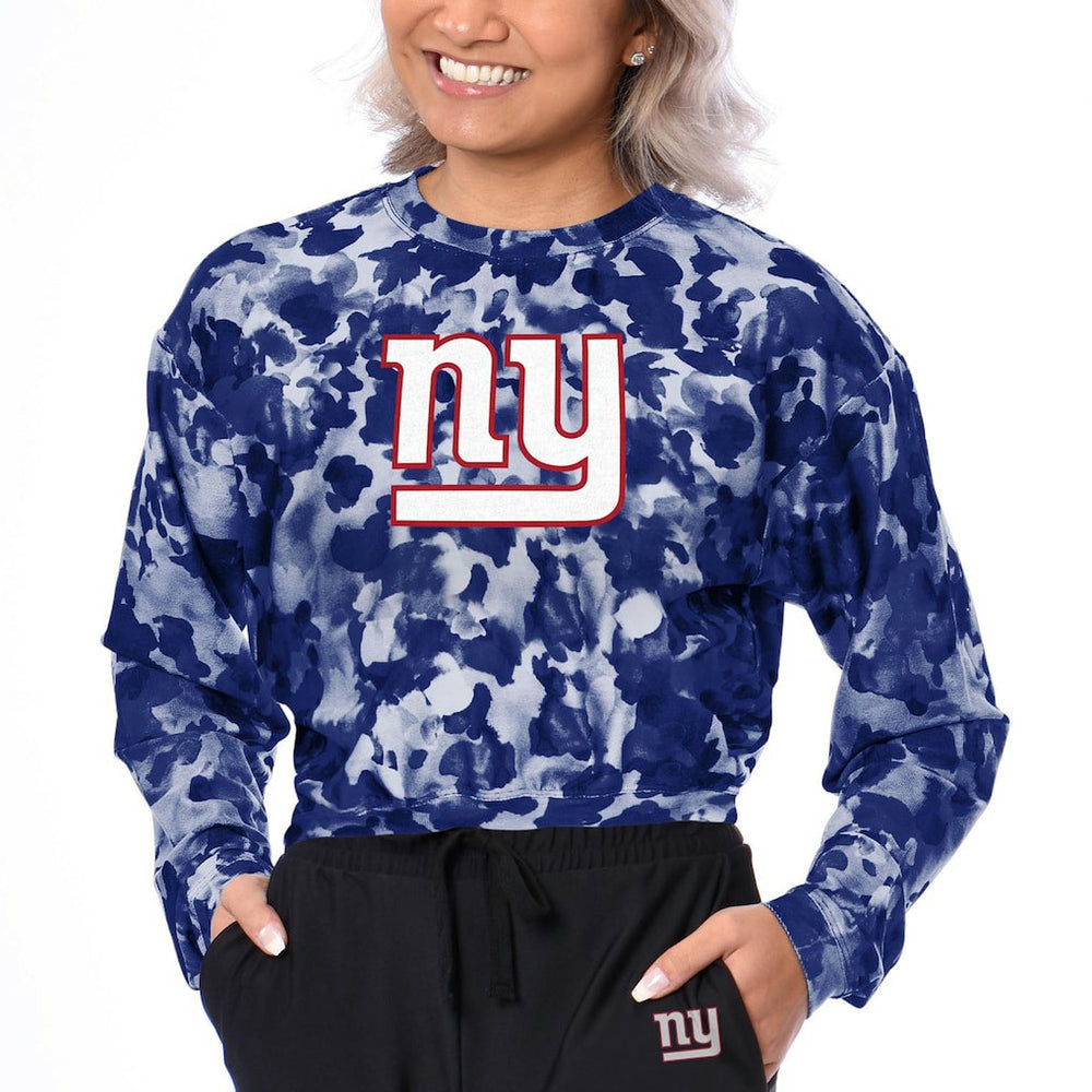 New York Giants Certo Women's Cropped Long Sleeve T-Shirt | NFL Near me