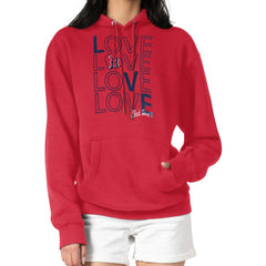Boston Red Sox G-III 4Her by Carl Banks Women's Love Graphic Fleece Hoodie - MLB Hoodies