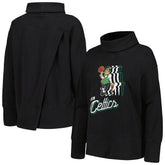 Black Boston Celtics Levelwear Women's Sunset Pullover Sweatshirt | NBA
