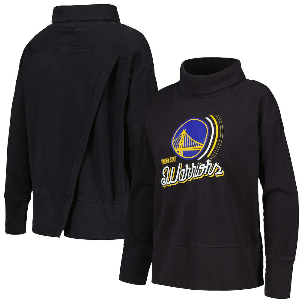 Black Golden State Warriors Levelwear Women's Sunset Pullover Sweatshirt sale | NBA