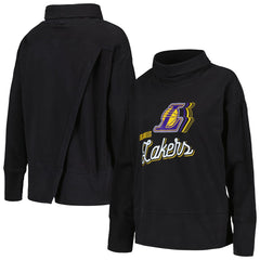 Black Los Angeles Lakers Levelwear Women's Sunset Pullover Sweatshirt | NBA