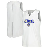 White Golden State Warriors Levelwear Women's Paisley Peekaboo Tank Top sale | NBA