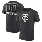 Minnesota Twins Personalized Monochrome Name & Number T-Shirt - MLB T-shirts