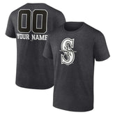Seattle Mariners Personalized Monochrome Name & Number T-Shirt - MLB T-shirts