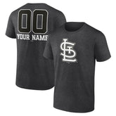 St. Louis Cardinals Personalized Monochrome Name & Number T-Shirt - MLB T-shirts