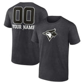 Toronto Blue Jays Personalized Monochrome Name & Number T-Shirt - MLB T-shirts