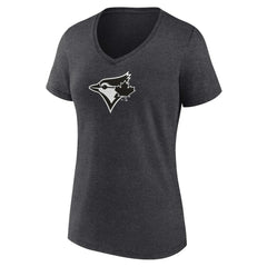 Toronto Blue Jays Women's Personalized Monochrome Name & Number V-Neck T-Shirt - MLB T-shirts