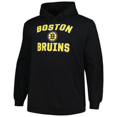 Boston Bruins Profile Big & Tall Arch Over Logo Pullover Hoodie - NHL Hoodies
