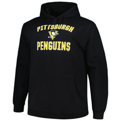 Pittsburgh Penguins Profile Big & Tall Arch Over Logo Pullover Hoodie - NHL Hoodies