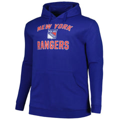 New York Rangers Profile Big & Tall Arch Over Logo Pullover Hoodie - NHL Hoodies