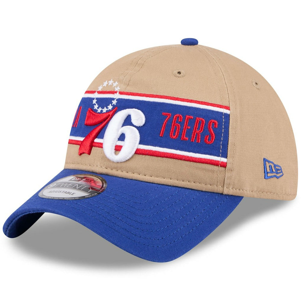 Tan/Royal Philadelphia 76ers 2024 NBA Draft 9TWENTY Adjustable Hat | NBA