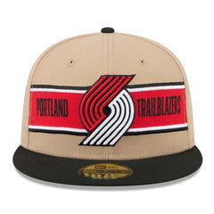 Tan/Black Portland Trail Blazers 2024 NBA Draft 59FIFTY Fitted Hat | NBA