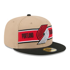 Tan/Black Portland Trail Blazers 2024 NBA Draft 59FIFTY Fitted Hat | NBA