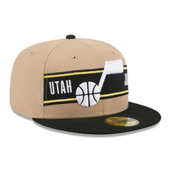 Tan/Black Utah Jazz 2024 NBA Draft 59FIFTY Fitted Hat | NBA