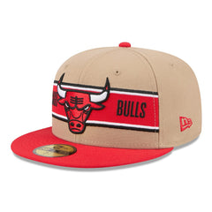 Tan/Red Chicago Bulls 2024 NBA Draft 59FIFTY Fitted Hat | NBA