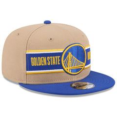 Tan/Royal Golden State Warriors 2024 NBA Draft 9FIFTY Snapback Hat sale | NBA