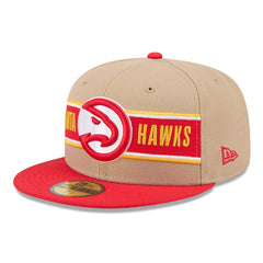 Tan/Red Atlanta Hawks 2024 NBA Draft 59FIFTY Fitted Hat | NBA
