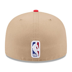 Tan/Red Atlanta Hawks 2024 NBA Draft 59FIFTY Fitted Hat | NBA