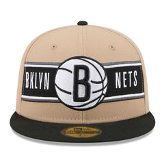 Tan/Black Brooklyn Nets 2024 NBA Draft 59FIFTY Fitted Hat | NBA
