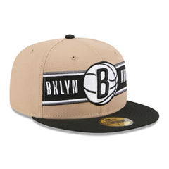 Tan/Black Brooklyn Nets 2024 NBA Draft 59FIFTY Fitted Hat | NBA