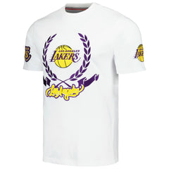 White Los Angeles Lakers FISLL Unisex Heritage Crest T-Shirt | NBA