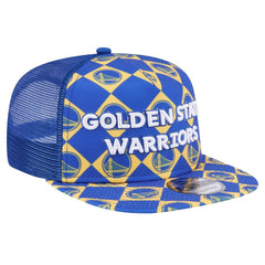 Royal Golden State Warriors Seeing Diamonds A-Frame Trucker 9FIFTY Snapback Hat sale | NBA