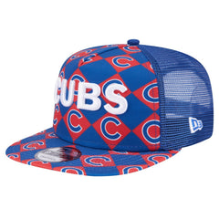 Chicago Cubs New Era Seeing Diamonds A-Frame Trucker 9FIFTY Snapback Hat - MLB Hats