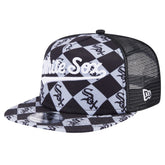 Chicago White Sox New Era Seeing Diamonds A-Frame Trucker 9FIFTY Snapback Hat - MLB Hats