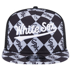 Chicago White Sox New Era Seeing Diamonds A-Frame Trucker 9FIFTY Snapback Hat - MLB Hats