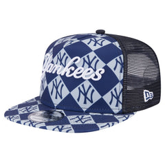 New York Yankees New Era Seeing Diamonds A-Frame Trucker 9FIFTY Snapback Hat - MLB Hats