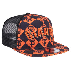 San Francisco Giants New Era Seeing Diamonds A-Frame Trucker 9FIFTY Snapback Hat - MLB Hats