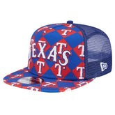 Texas Rangers New Era Seeing Diamonds A-Frame Trucker 9FIFTY Snapback Hat - MLB Hats