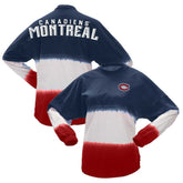 Montreal Canadiens Fanatics Women's Ombre Long Sleeve T-Shirt - NHL T-shirts
