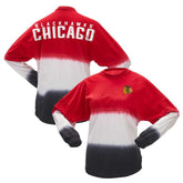Chicago Blackhawks Fanatics Women's Ombre Long Sleeve T-Shirt - NHL T-shirts