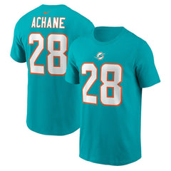 Miami Dolphins De’Von Achane Player Name & Number T-Shirt | NFL New