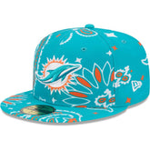 Miami Dolphins Paisley 59FIFTY Fitted Hat | NFL Hot