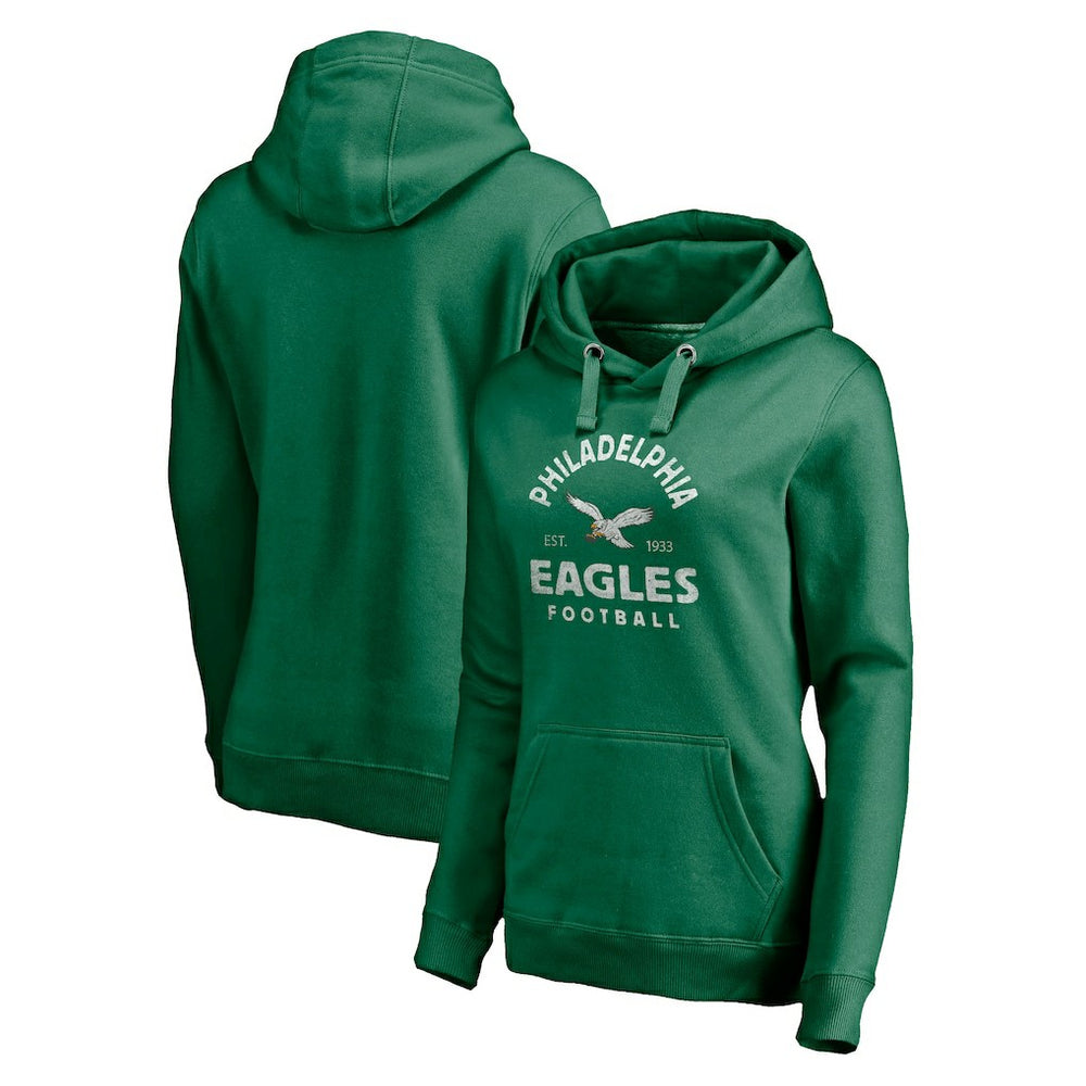 Philadelphia Eagles Women's Gridiron Classics Vintage Arch Pullover Hoodie | NFL Sale