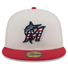 Miami Marlins New Era 2024 Fourth of July 59FIFTY Fitted Hat - MLB Hats