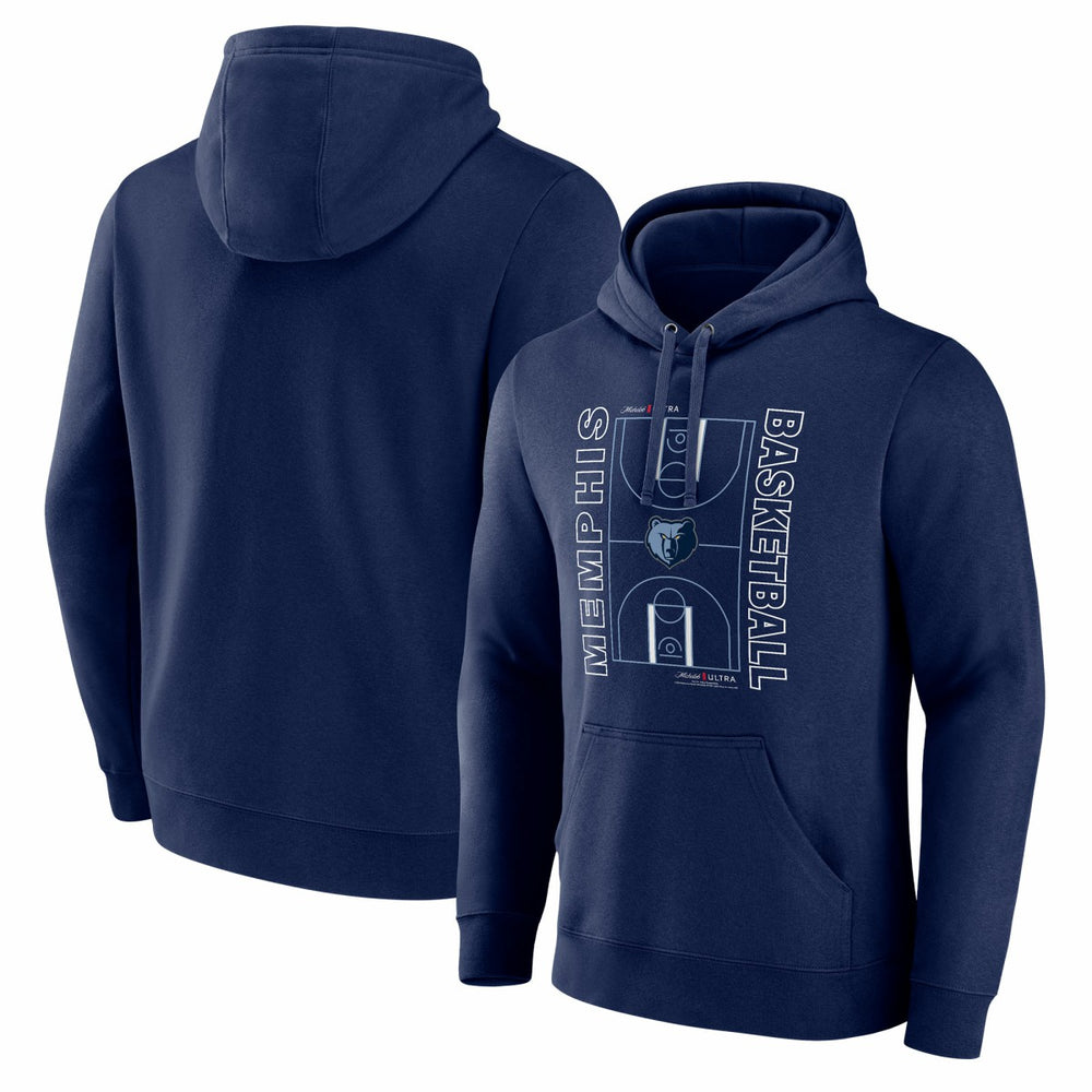 Memphis Grizzlies Michelob Ultra Full Court Pullover Hoodie - Navy shop | NBA
