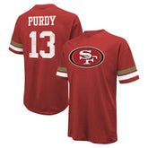 San Francisco 49ers Brock Purdy Majestic Threads Name & Number Oversize Fit T-Shirt | NFL Online