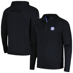 Black Philadelphia 76ers Levelwear Zander Hoodie Raglan Quarter-Zip Top | NBA