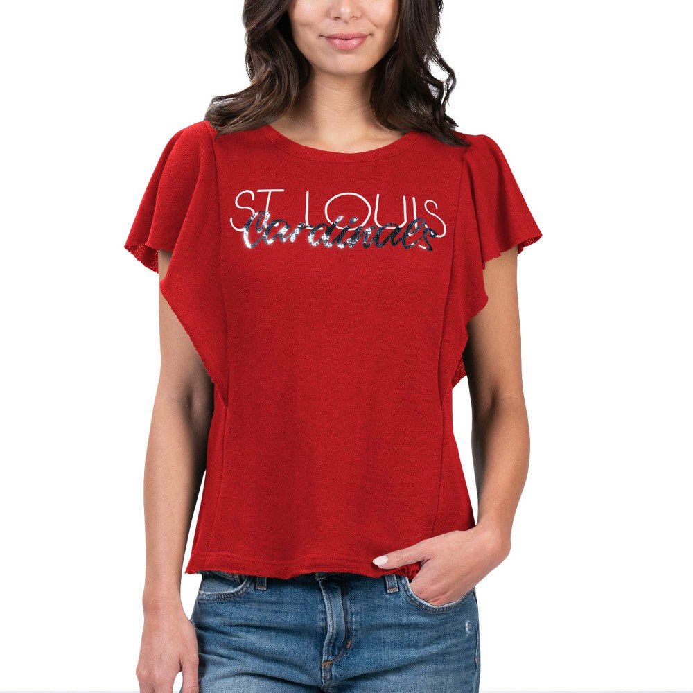 St. Louis Cardinals G-III 4Her by Carl Banks Women's Crowd Wave T-Shirt - MLB T-shirts