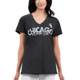 Chicago White Sox G-III 4Her by Carl Banks Women's Key Move V-Neck T-Shirt - MLB T-shirts